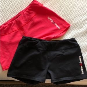 Hot pink/Black Reebok CrossFit bootie shorts